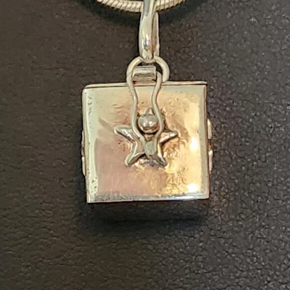 Sterling Silver Keepsake Box Necklace - Picture 3 of 6